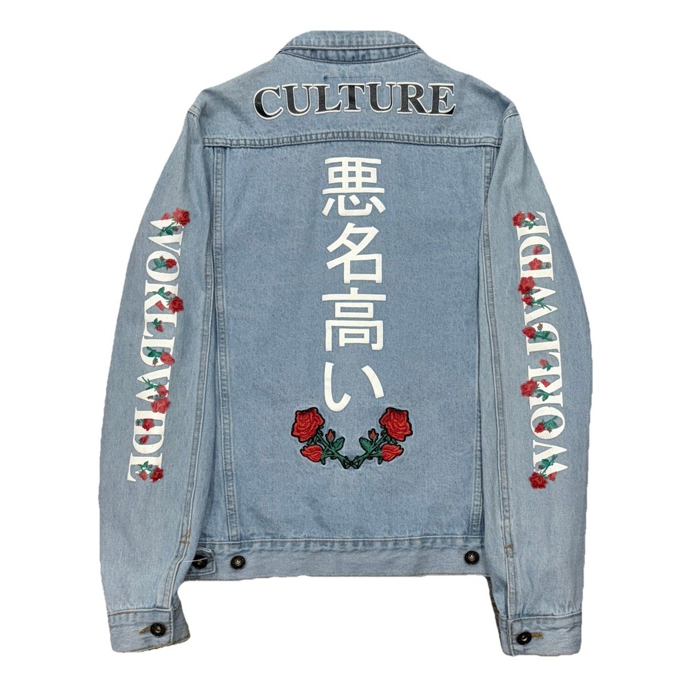 Brooklyn Cloth Mens Denim Trucker Jacket M Rose Japanese Notorious Culture Blue